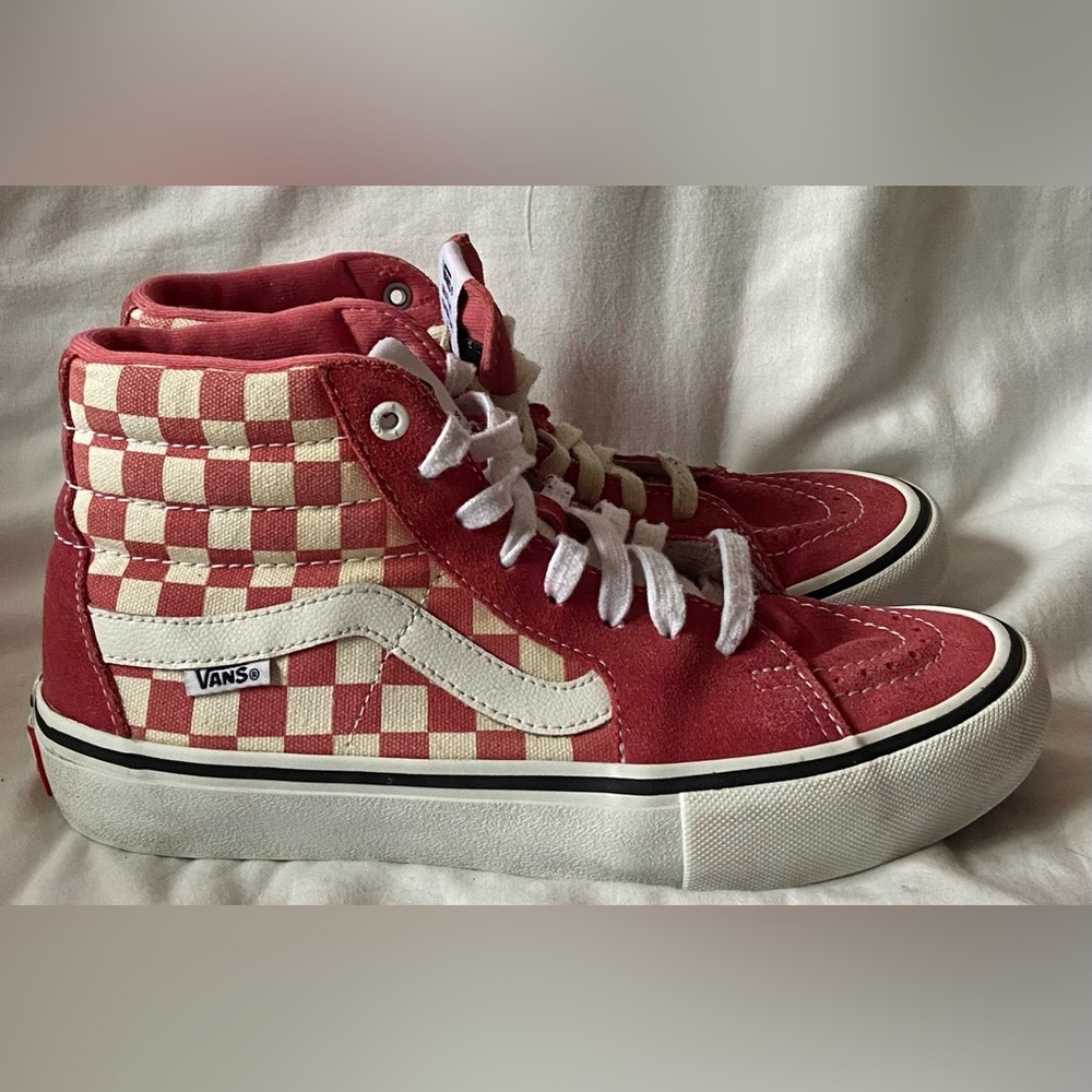 Vans Pro UltraCush Salmon Pink Suede Sk8 Skateboard Shoes Men's 7 Women's 8.5 - Picture 4 of 6